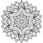 Mandala angular flower