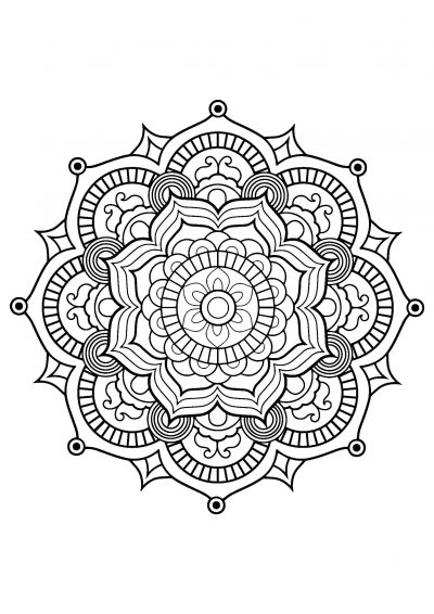 Blossoming mandala