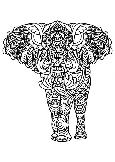 elephant coloring page